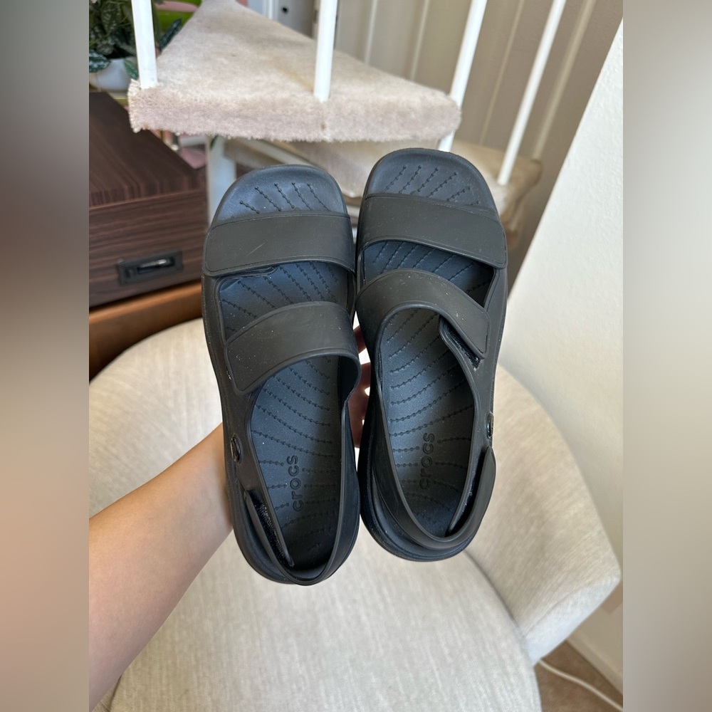 Crocs Skyline Platform Sandals Women’s 8 - Picture 3 of 8